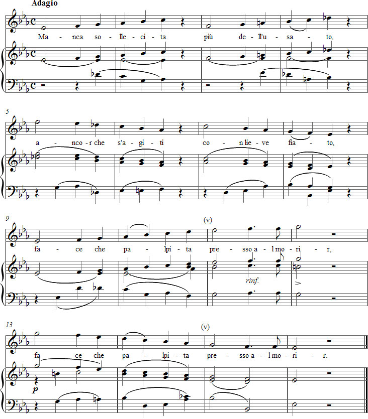 Vaccaj 1a – sopraanon nuotit