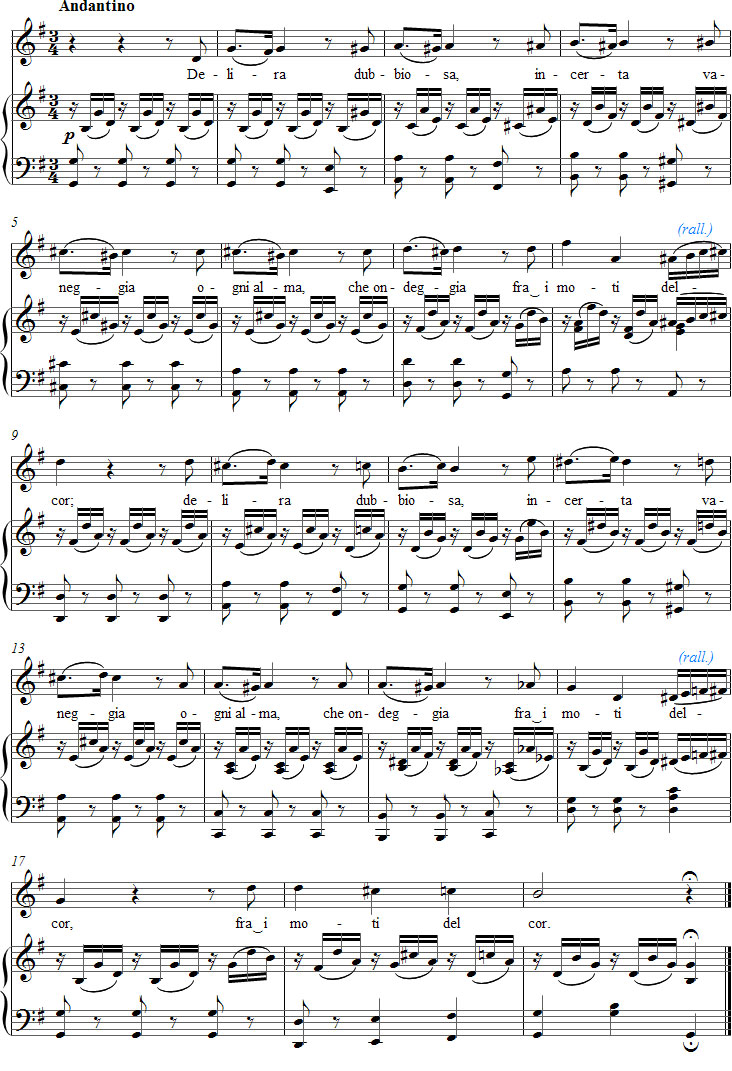 Vaccaj 5 – sopraanon nuotit