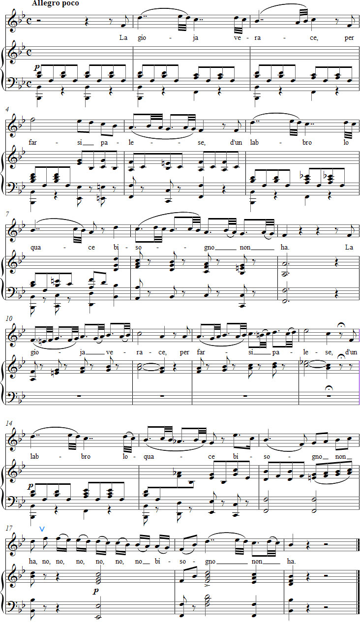 Vaccaj 9a – sopraanon nuotit